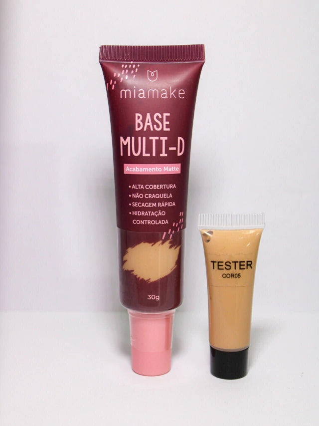 Base Líquida Matte Alta Cobertura Multi-d Mia Make 30g