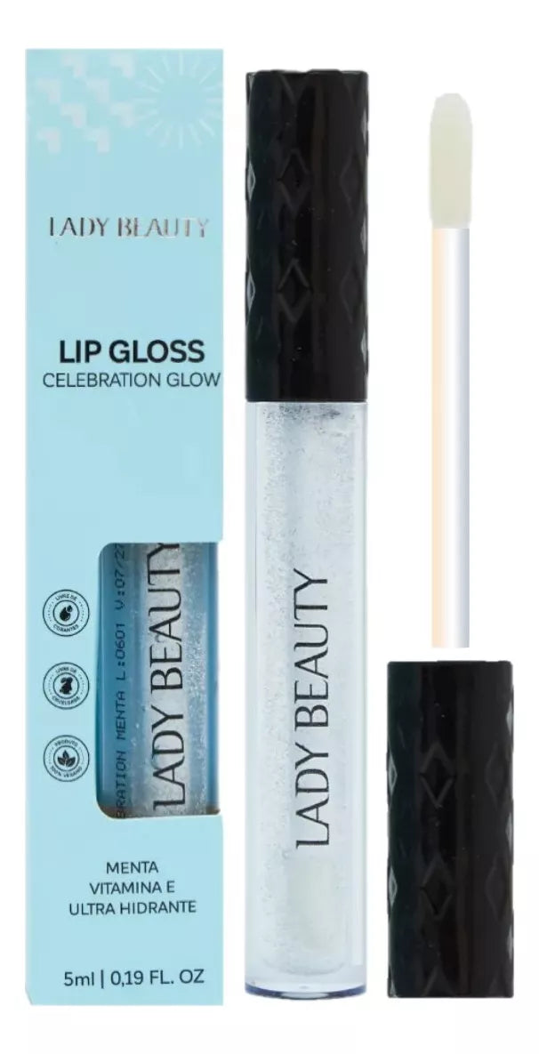 Lady Beauty Lip Gloss Celebration Glow Menta 5ml