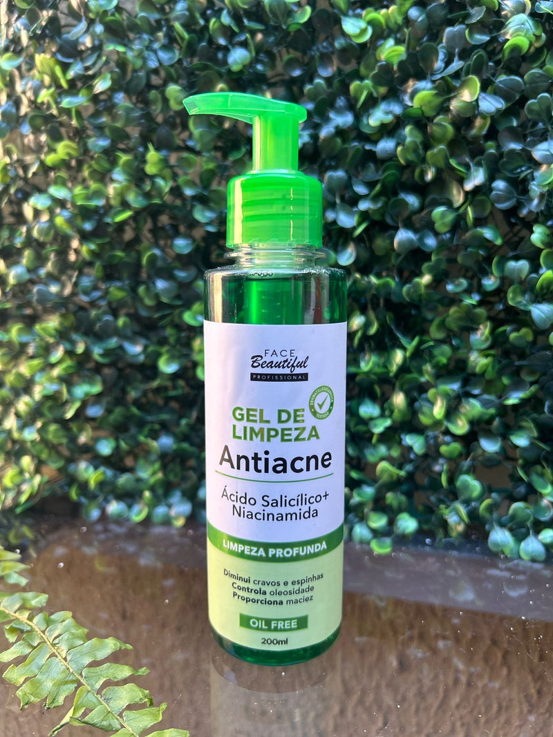 Gel de Limpeza Antiacne Face Beautiful 200ml