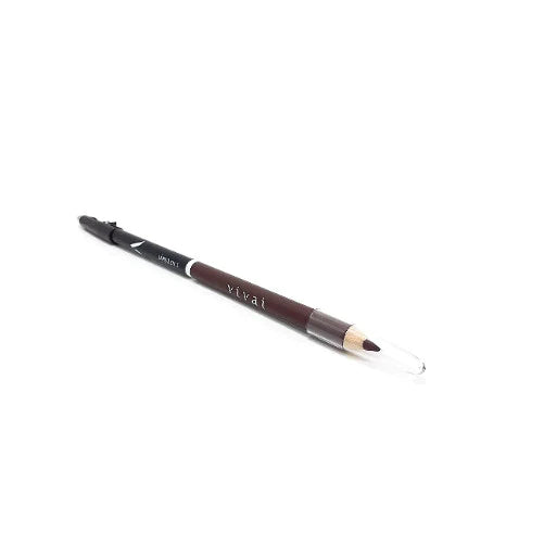 Lápis para olhos 2 em 1 (duas pontas) Marrom e Preto - Vivai